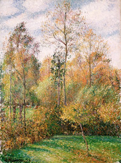 Autunno, Pioppi, Eragny da Camille Jacob Pissarro